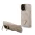 Guess PU 4G Strass Triangle Logo Stand Camera Frame MagSafe tok iPhone 16 Pro készülékhez rózsaszín