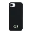 Lacoste Iconic Petit Pique Woven Logo MagSafe tok iPhone 16e/17e készülékhez fekete