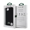 Lacoste Iconic Petit Pique Woven Logo MagSafe tok iPhone 16e/17e készülékhez fekete
