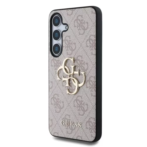 Guess PU 4G Metal Logo tok Samsung Galaxy S25+ készülékhez rózsaszín