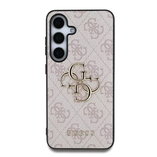 Guess PU 4G Metal Logo tok Samsung Galaxy S25+ készülékhez rózsaszín
