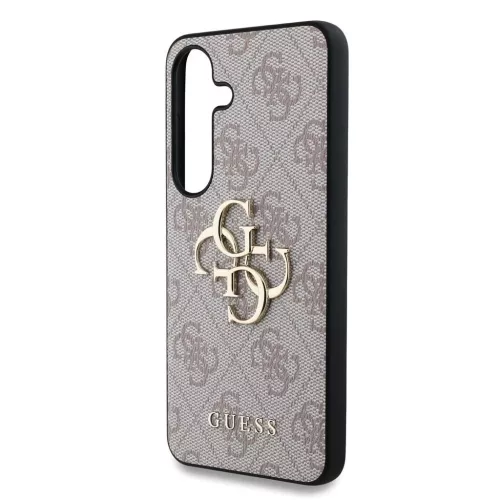 Guess PU 4G Metal Logo tok Samsung Galaxy S25+ készülékhez rózsaszín