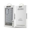 DKNY PU Leather Repeat Pattern Bottom Stripe MagSafe tok Samsung Galaxy Z Fold 6 készülékhez barna