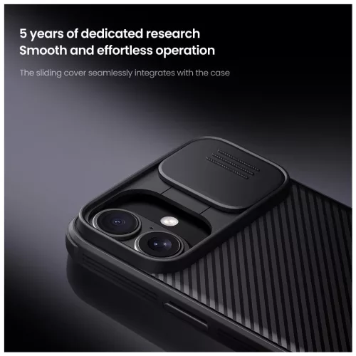 Nillkin CamShield PRO kemény tok Apple iPhone 16 Plus készülékhez fekete