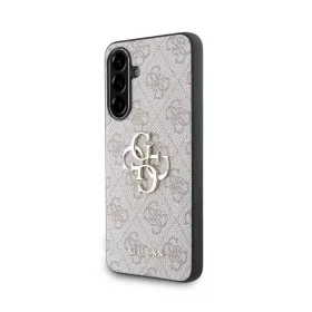   Guess PU 4G Metal Logo tok Samsung Galaxy A36 készülékhez rózsaszín
