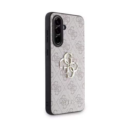 Guess PU 4G Metal Logo tok Samsung Galaxy A36 készülékhez rózsaszín