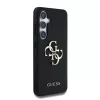 Guess PU Grained 4G Metal Logo tok Samsung Galaxy S25 készülékhez fekete