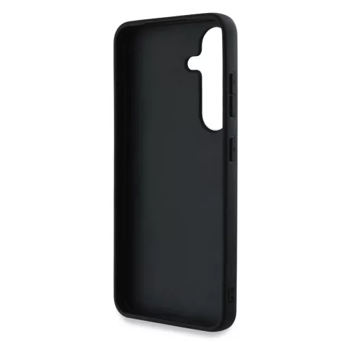 Guess PU Grained 4G Metal Logo tok Samsung Galaxy S25 készülékhez fekete