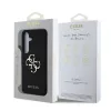 Guess PU Grained 4G Metal Logo tok Samsung Galaxy S25 készülékhez fekete
