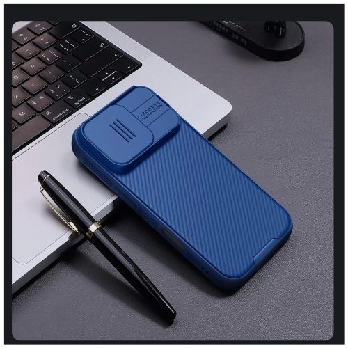 Nillkin CamShield PRO kemény tok Apple iPhone 16 Pro készülékhez kék