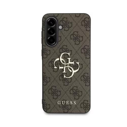 Guess PU 4G Metal Logo tok Samsung Galaxy A56 készülékhez barna