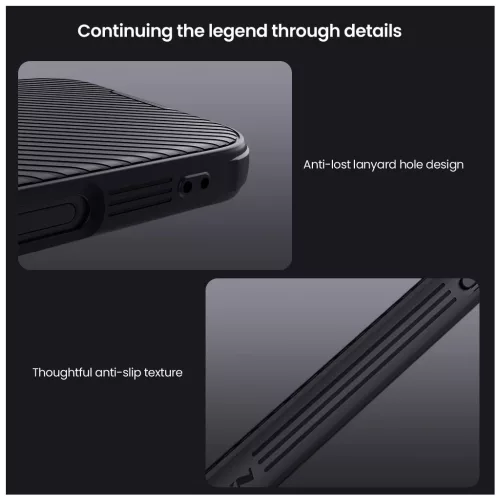 Nillkin CamShield PRO kemény tok Apple iPhone 16 Pro készülékhez titán szürke