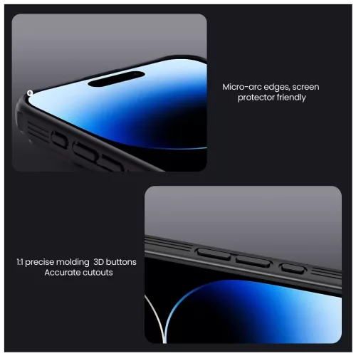 Nillkin CamShield PRO kemény tok Apple iPhone 16 Pro készülékhez titán szürke
