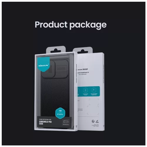 Nillkin CamShield PRO kemény tok Apple iPhone 16 Pro készülékhez titán szürke