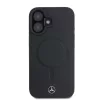 Mercedes Smooth Leather MagSafe tok iPhone 16 készülékhez fekete