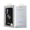 Guess PU Fixed Glitter 4G Metal Logo tok Samsung Galaxy S25 készülékhez fekete