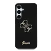 Guess PU Fixed Glitter 4G Metal Logo tok Samsung Galaxy S25+ készülékhez fekete