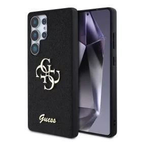   Guess PU Fixed Glitter 4G Metal Logo tok Samsung Galaxy S25 Ultra készülékhez fekete