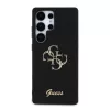 Guess PU Fixed Glitter 4G Metal Logo tok Samsung Galaxy S25 Ultra készülékhez fekete