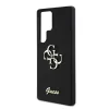 Guess PU Fixed Glitter 4G Metal Logo tok Samsung Galaxy S25 Ultra készülékhez fekete