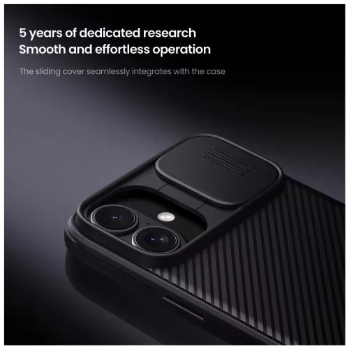 Nillkin CamShield PRO mágneses kemény tok Apple iPhone 16 készülékhez fekete