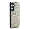 Guess PU Fixed Glitter 4G Metal Logo tok Samsung Galaxy S25 készülékhez arany