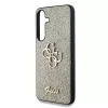 Guess PU Fixed Glitter 4G Metal Logo tok Samsung Galaxy S25 készülékhez arany