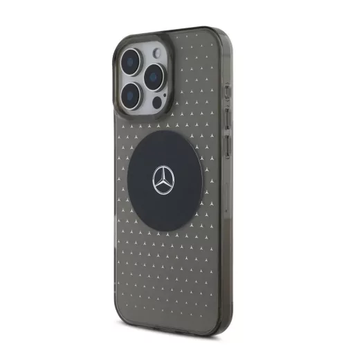 Mercedes PC/TPU Star Pattern MagSafe tok iPhone 16 Pro készülékhez fekete