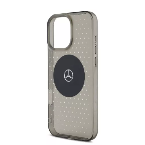 Mercedes PC/TPU Star Pattern MagSafe tok iPhone 16 Pro készülékhez fekete