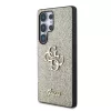 Guess PU Fixed Glitter 4G Metal Logo tok Samsung Galaxy S25 Ultra készülékhez arany