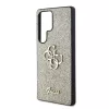 Guess PU Fixed Glitter 4G Metal Logo tok Samsung Galaxy S25 Ultra készülékhez arany