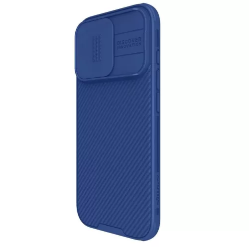 Nillkin CamShield PRO mágneses kemény tok Apple iPhone 16 Pro készülékhez kék