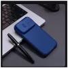 Nillkin CamShield PRO mágneses kemény tok Apple iPhone 16 Pro készülékhez kék