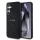 Guess PU Leather 4G Colored Ring MagSafe tok Samsung Galaxy S25+ készülékhez fekete
