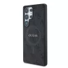 Guess PU Leather 4G Colored Ring MagSafe tok Samsung Galaxy S25 Ultra készülékhez fekete