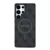 Guess PU Leather 4G Colored Ring MagSafe tok Samsung Galaxy S25 Ultra készülékhez fekete