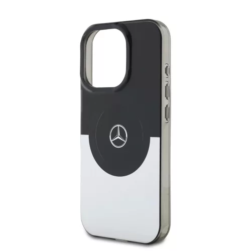 Mercedes PC/TPU Double Layer MagSafe tok iPhone 16 Pro Max készülékhez fekete/ezüst