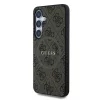 Guess PU Leather 4G Colored Ring MagSafe tok Samsung Galaxy S25 készülékhez barna
