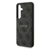 Guess PU Leather 4G Colored Ring MagSafe tok Samsung Galaxy S25 készülékhez barna