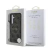 Guess PU Leather 4G Colored Ring MagSafe tok Samsung Galaxy S25 készülékhez barna