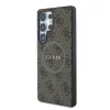 Guess PU Leather 4G Colored Ring MagSafe tok Samsung Galaxy S25 Ultra készülékhez barna