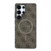 Guess PU Leather 4G Colored Ring MagSafe tok Samsung Galaxy S25 Ultra készülékhez barna