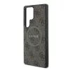Guess PU Leather 4G Colored Ring MagSafe tok Samsung Galaxy S25 Ultra készülékhez barna
