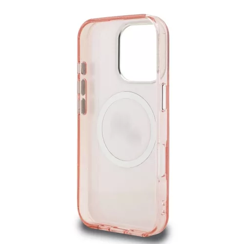 Karl Lagerfeld IML K&CH Heads Repeated Logo MagSafe tok iPhone 16 Pro Max készülékhez rózsaszín