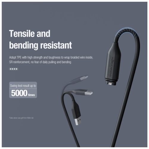 Nillkin USB adat- és töltőkábel Garmin Watch készülékhez fekete