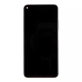   LCD kijelző + érintő egység + előlapi tok Huawei Nova 5T készülékhez fekete