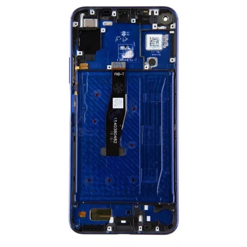 LCD kijelző + érintő egység + elülső tok Huawei Nova 5T készülékhez lila