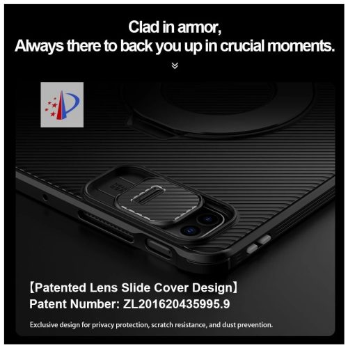 Nillkin CamShield Pad tok iPad Pro 11 2024 készülékhez fekete