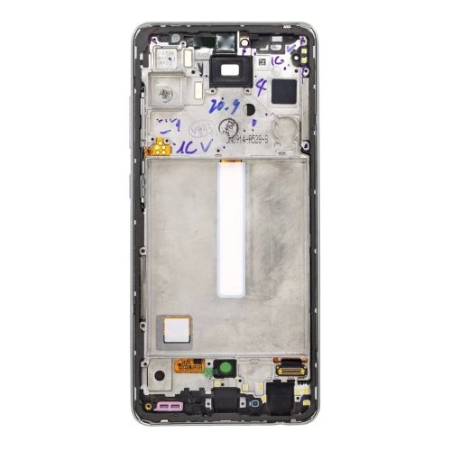 LCD kijelző + érintő egység Samsung A528B Galaxy A52s 5G készülékhez fehér (Service Pack)