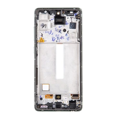 LCD kijelző + Érintőpanel Samsung A528B Galaxy A52s 5G készülékhez világos zöld (Service Pack)